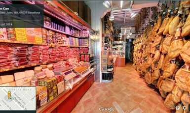 shop buy Serrano Iberian ham Barcelona